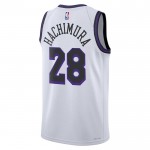 Maillot NBA Los Angeles Lakers 22 Rui Hachimura 28 Nike 2022-23 City Edition Blanc Swingman - Homme